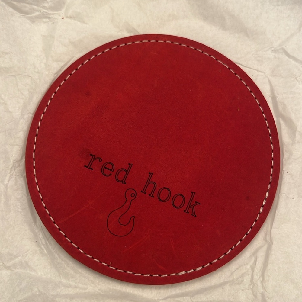 Red Hook Hand-Made Leather Coaster from New York red hook limited edition New